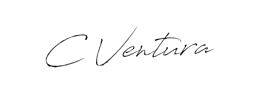 You should practise on your own different ways (Antro_Vectra) to write your name (C Ventura) in signature. don't let someone else do it for you. C Ventura signature style 6 images and pictures png