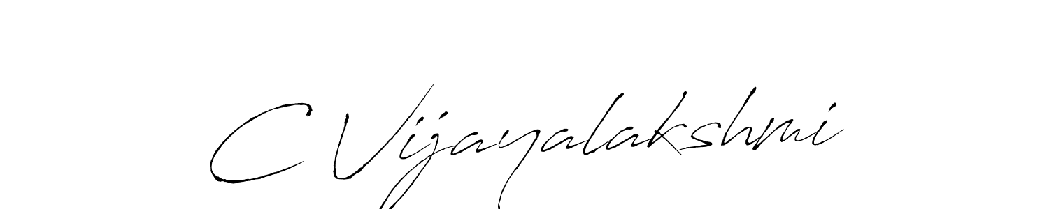 The best way (Antro_Vectra) to make a short signature is to pick only two or three words in your name. The name C Vijayalakshmi include a total of six letters. For converting this name. C Vijayalakshmi signature style 6 images and pictures png