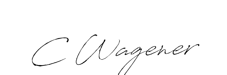 C Wagener stylish signature style. Best Handwritten Sign (Antro_Vectra) for my name. Handwritten Signature Collection Ideas for my name C Wagener. C Wagener signature style 6 images and pictures png
