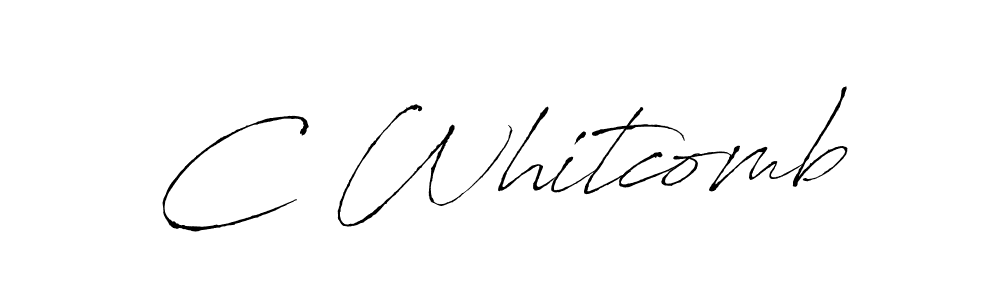 Use a signature maker to create a handwritten signature online. With this signature software, you can design (Antro_Vectra) your own signature for name C Whitcomb. C Whitcomb signature style 6 images and pictures png