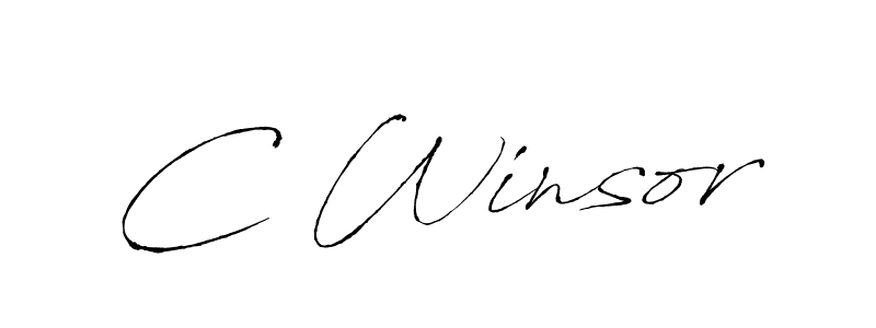 Design your own signature with our free online signature maker. With this signature software, you can create a handwritten (Antro_Vectra) signature for name C Winsor. C Winsor signature style 6 images and pictures png