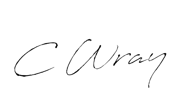 The best way (Antro_Vectra) to make a short signature is to pick only two or three words in your name. The name C Wray include a total of six letters. For converting this name. C Wray signature style 6 images and pictures png