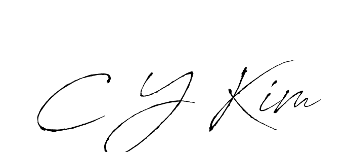 You should practise on your own different ways (Antro_Vectra) to write your name (C Y Kim) in signature. don't let someone else do it for you. C Y Kim signature style 6 images and pictures png