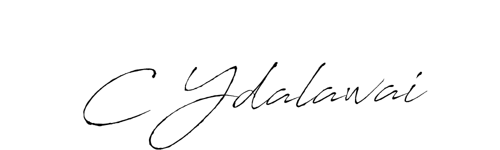Also we have C Ydalawai name is the best signature style. Create professional handwritten signature collection using Antro_Vectra autograph style. C Ydalawai signature style 6 images and pictures png
