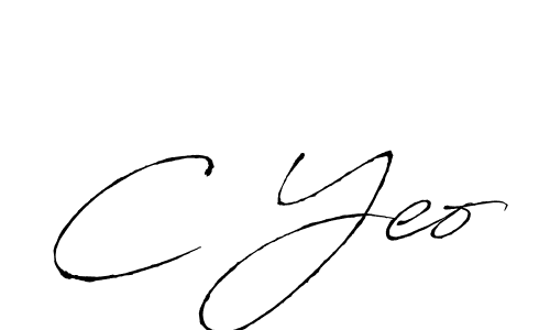 Make a beautiful signature design for name C Yeo. With this signature (Antro_Vectra) style, you can create a handwritten signature for free. C Yeo signature style 6 images and pictures png