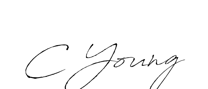 Make a beautiful signature design for name C Young. With this signature (Antro_Vectra) style, you can create a handwritten signature for free. C Young signature style 6 images and pictures png