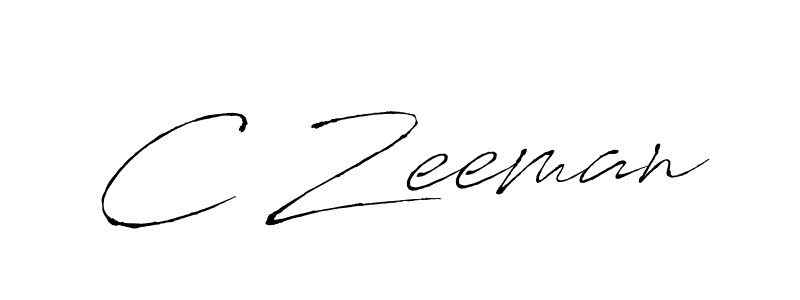 C Zeeman stylish signature style. Best Handwritten Sign (Antro_Vectra) for my name. Handwritten Signature Collection Ideas for my name C Zeeman. C Zeeman signature style 6 images and pictures png