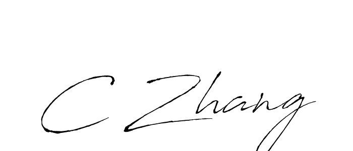 Make a beautiful signature design for name C Zhang. With this signature (Antro_Vectra) style, you can create a handwritten signature for free. C Zhang signature style 6 images and pictures png