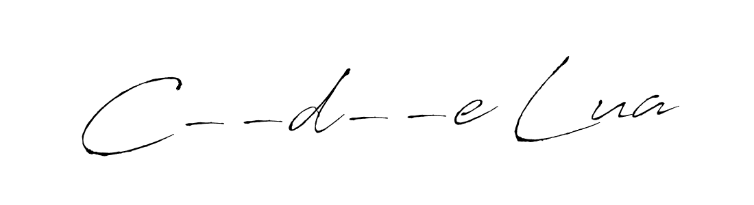 The best way (Antro_Vectra) to make a short signature is to pick only two or three words in your name. The name C--d--e Lua include a total of six letters. For converting this name. C--d--e Lua signature style 6 images and pictures png