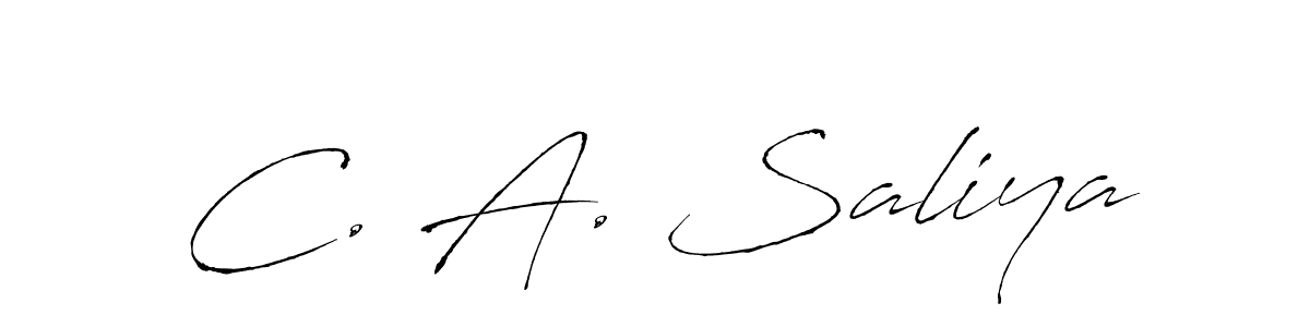 Here are the top 10 professional signature styles for the name C. A. Saliya. These are the best autograph styles you can use for your name. C. A. Saliya signature style 6 images and pictures png