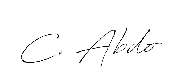 You should practise on your own different ways (Antro_Vectra) to write your name (C. Abdo) in signature. don't let someone else do it for you. C. Abdo signature style 6 images and pictures png