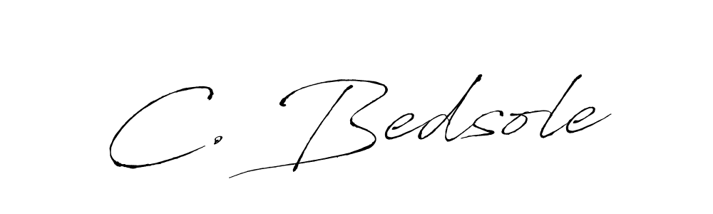 C. Bedsole stylish signature style. Best Handwritten Sign (Antro_Vectra) for my name. Handwritten Signature Collection Ideas for my name C. Bedsole. C. Bedsole signature style 6 images and pictures png