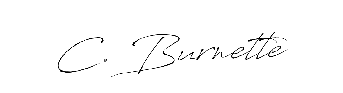 The best way (Antro_Vectra) to make a short signature is to pick only two or three words in your name. The name C. Burnette include a total of six letters. For converting this name. C. Burnette signature style 6 images and pictures png