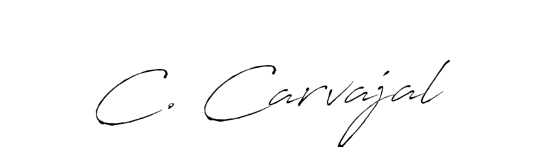 Design your own signature with our free online signature maker. With this signature software, you can create a handwritten (Antro_Vectra) signature for name C. Carvajal. C. Carvajal signature style 6 images and pictures png