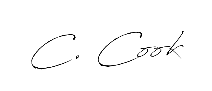 The best way (Antro_Vectra) to make a short signature is to pick only two or three words in your name. The name C. Cook include a total of six letters. For converting this name. C. Cook signature style 6 images and pictures png