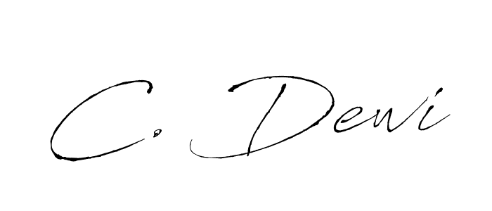 C. Dewi stylish signature style. Best Handwritten Sign (Antro_Vectra) for my name. Handwritten Signature Collection Ideas for my name C. Dewi. C. Dewi signature style 6 images and pictures png