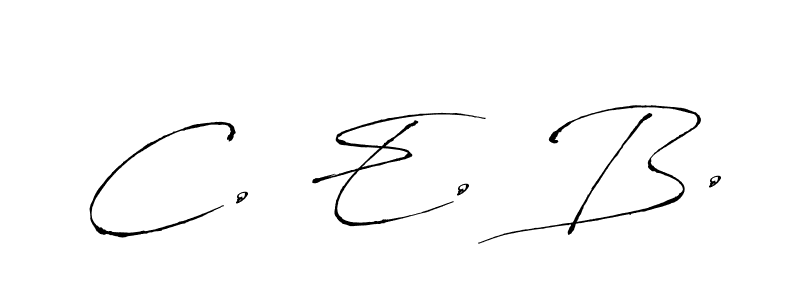 How to make C. E. B. signature? Antro_Vectra is a professional autograph style. Create handwritten signature for C. E. B. name. C. E. B. signature style 6 images and pictures png