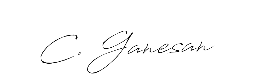 Use a signature maker to create a handwritten signature online. With this signature software, you can design (Antro_Vectra) your own signature for name C. Ganesan. C. Ganesan signature style 6 images and pictures png