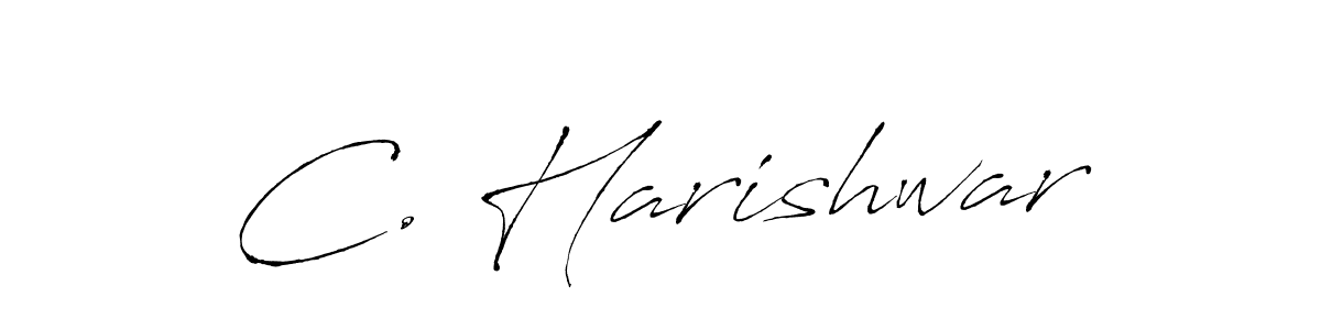 You should practise on your own different ways (Antro_Vectra) to write your name (C. Harishwar) in signature. don't let someone else do it for you. C. Harishwar signature style 6 images and pictures png