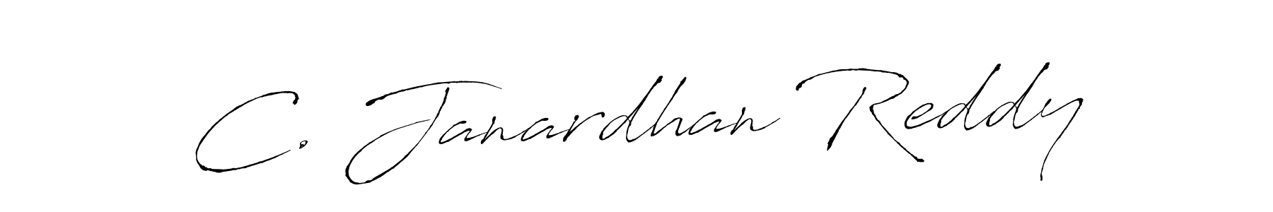 Create a beautiful signature design for name C. Janardhan Reddy. With this signature (Antro_Vectra) fonts, you can make a handwritten signature for free. C. Janardhan Reddy signature style 6 images and pictures png