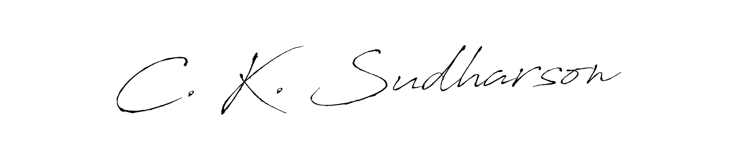 Also You can easily find your signature by using the search form. We will create C. K. Sudharson name handwritten signature images for you free of cost using Antro_Vectra sign style. C. K. Sudharson signature style 6 images and pictures png