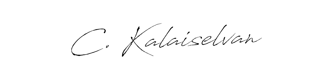 if you are searching for the best signature style for your name C. Kalaiselvan. so please give up your signature search. here we have designed multiple signature styles  using Antro_Vectra. C. Kalaiselvan signature style 6 images and pictures png