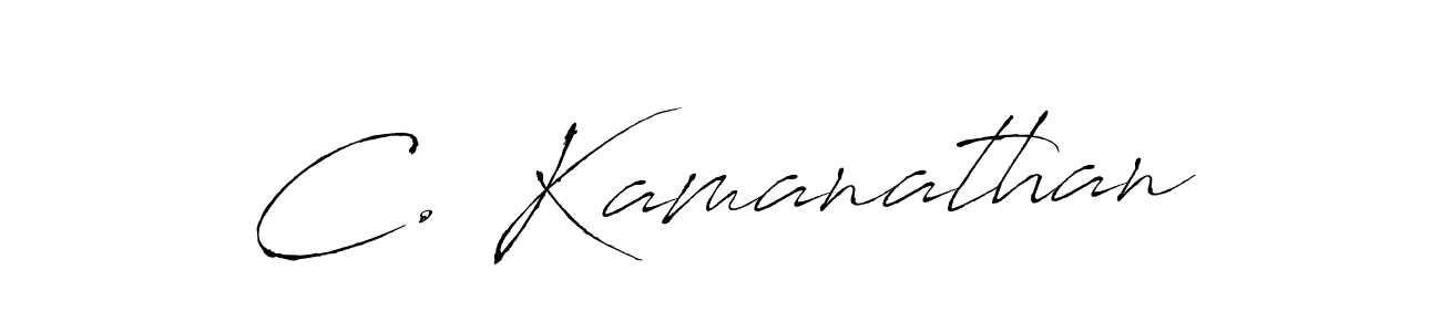 Create a beautiful signature design for name C. Kamanathan. With this signature (Antro_Vectra) fonts, you can make a handwritten signature for free. C. Kamanathan signature style 6 images and pictures png