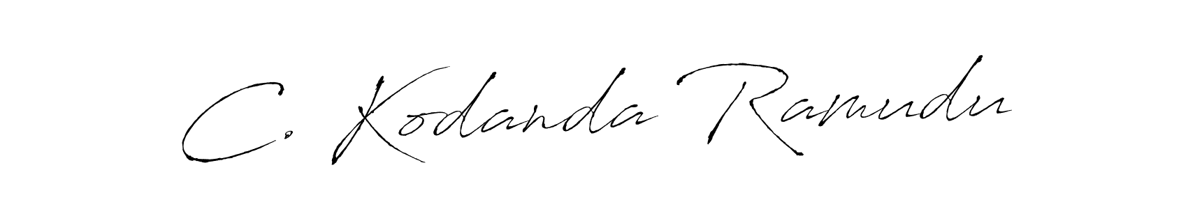 Make a beautiful signature design for name C. Kodanda Ramudu. With this signature (Antro_Vectra) style, you can create a handwritten signature for free. C. Kodanda Ramudu signature style 6 images and pictures png