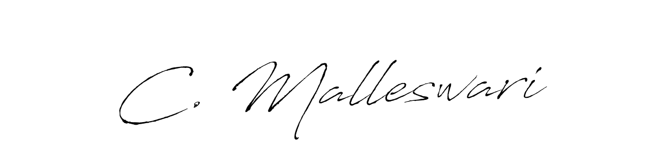 How to make C. Malleswari signature? Antro_Vectra is a professional autograph style. Create handwritten signature for C. Malleswari name. C. Malleswari signature style 6 images and pictures png