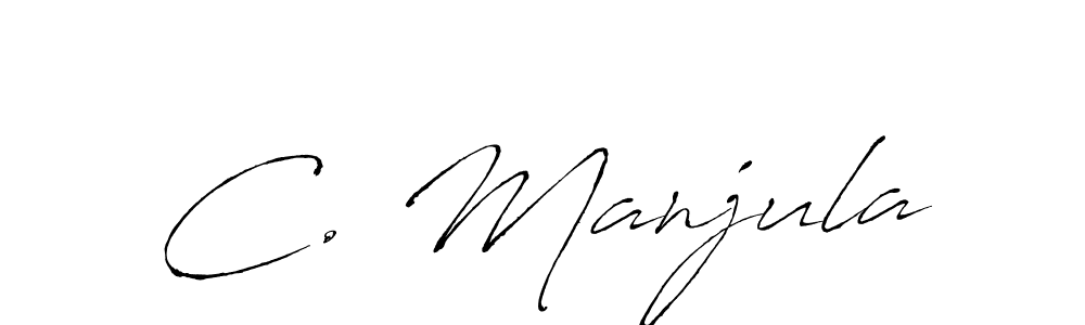 Use a signature maker to create a handwritten signature online. With this signature software, you can design (Antro_Vectra) your own signature for name C. Manjula. C. Manjula signature style 6 images and pictures png