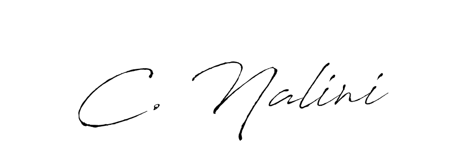 The best way (Antro_Vectra) to make a short signature is to pick only two or three words in your name. The name C. Nalini include a total of six letters. For converting this name. C. Nalini signature style 6 images and pictures png