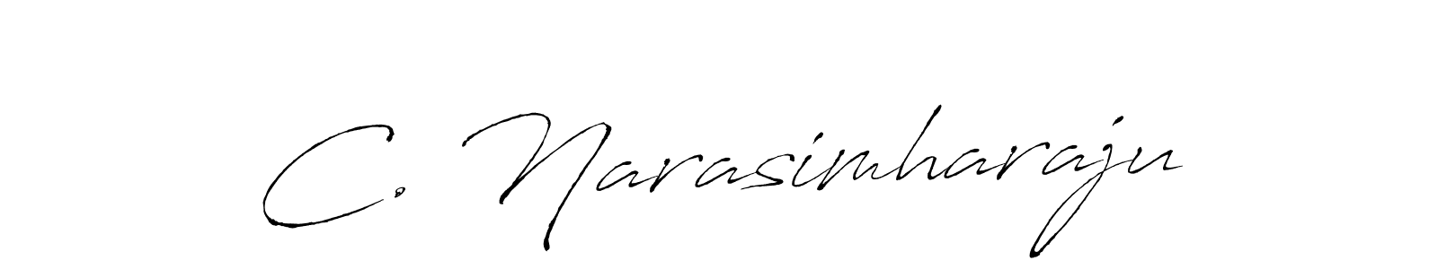 Also You can easily find your signature by using the search form. We will create C. Narasimharaju name handwritten signature images for you free of cost using Antro_Vectra sign style. C. Narasimharaju signature style 6 images and pictures png