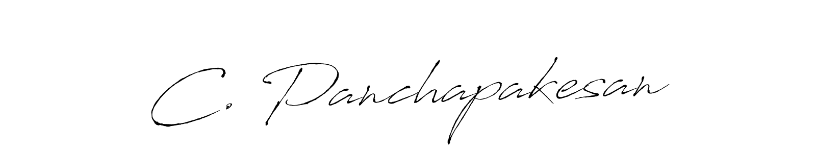 The best way (Antro_Vectra) to make a short signature is to pick only two or three words in your name. The name C. Panchapakesan include a total of six letters. For converting this name. C. Panchapakesan signature style 6 images and pictures png