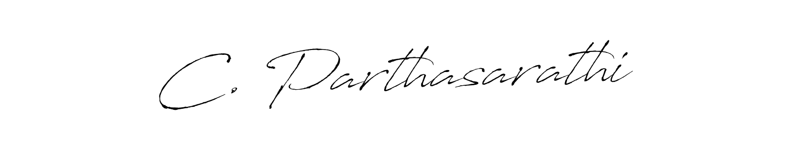 You should practise on your own different ways (Antro_Vectra) to write your name (C. Parthasarathi) in signature. don't let someone else do it for you. C. Parthasarathi signature style 6 images and pictures png