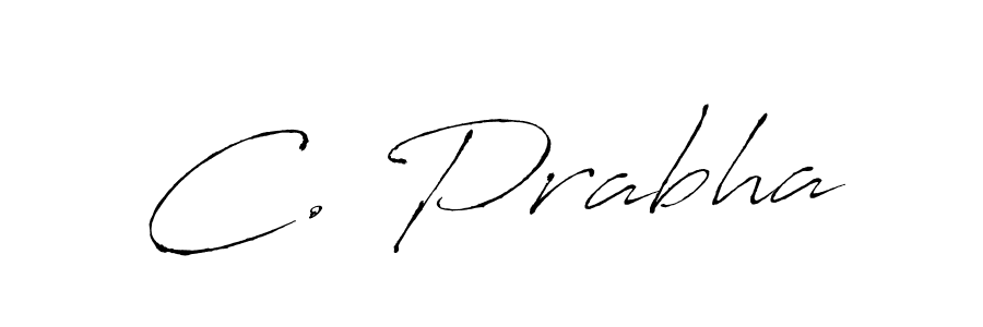 You should practise on your own different ways (Antro_Vectra) to write your name (C. Prabha) in signature. don't let someone else do it for you. C. Prabha signature style 6 images and pictures png