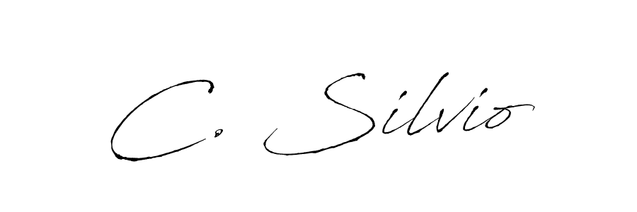 You should practise on your own different ways (Antro_Vectra) to write your name (C. Silvio) in signature. don't let someone else do it for you. C. Silvio signature style 6 images and pictures png