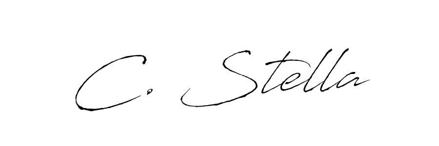 C. Stella stylish signature style. Best Handwritten Sign (Antro_Vectra) for my name. Handwritten Signature Collection Ideas for my name C. Stella. C. Stella signature style 6 images and pictures png