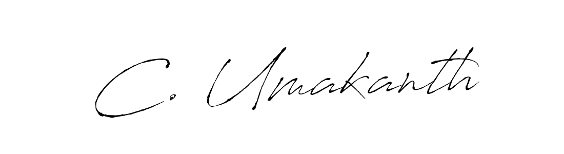 You should practise on your own different ways (Antro_Vectra) to write your name (C. Umakanth) in signature. don't let someone else do it for you. C. Umakanth signature style 6 images and pictures png
