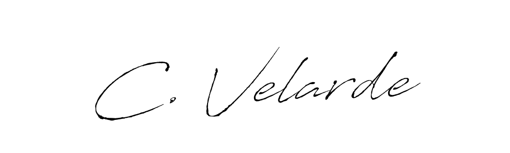 Similarly Antro_Vectra is the best handwritten signature design. Signature creator online .You can use it as an online autograph creator for name C. Velarde. C. Velarde signature style 6 images and pictures png