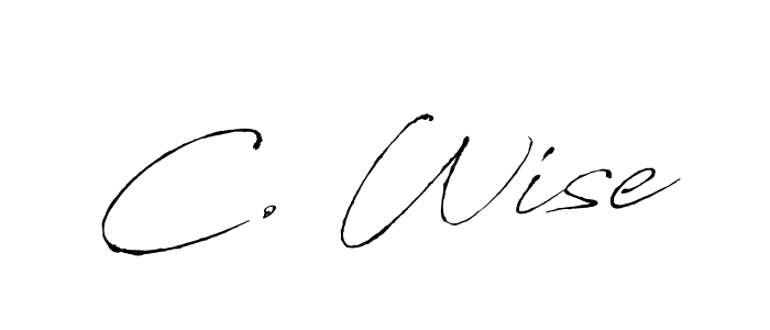 Make a beautiful signature design for name C. Wise. With this signature (Antro_Vectra) style, you can create a handwritten signature for free. C. Wise signature style 6 images and pictures png