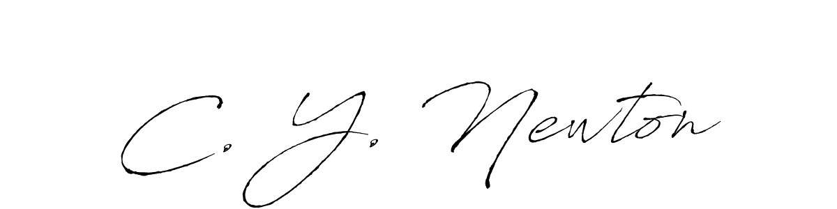 if you are searching for the best signature style for your name C. Y. Newton. so please give up your signature search. here we have designed multiple signature styles  using Antro_Vectra. C. Y. Newton signature style 6 images and pictures png
