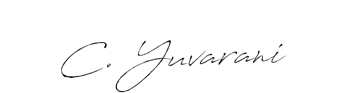 Create a beautiful signature design for name C. Yuvarani. With this signature (Antro_Vectra) fonts, you can make a handwritten signature for free. C. Yuvarani signature style 6 images and pictures png