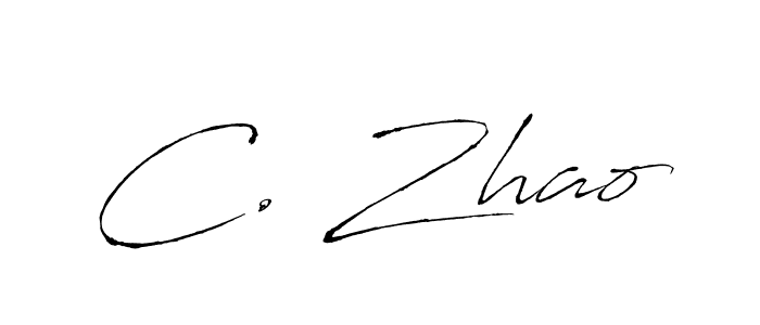 You should practise on your own different ways (Antro_Vectra) to write your name (C. Zhao) in signature. don't let someone else do it for you. C. Zhao signature style 6 images and pictures png