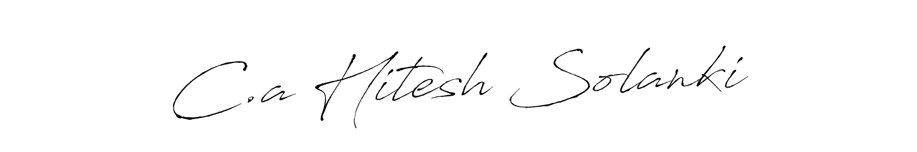 Also You can easily find your signature by using the search form. We will create C.a Hitesh Solanki name handwritten signature images for you free of cost using Antro_Vectra sign style. C.a Hitesh Solanki signature style 6 images and pictures png