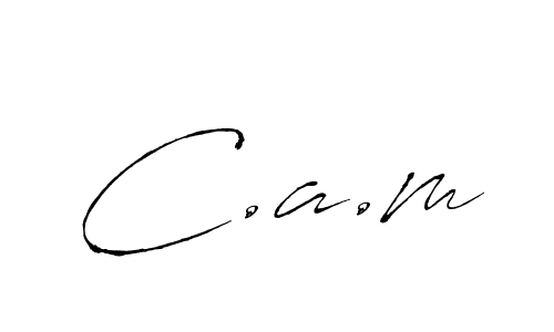 Similarly Antro_Vectra is the best handwritten signature design. Signature creator online .You can use it as an online autograph creator for name C.a.m. C.a.m signature style 6 images and pictures png