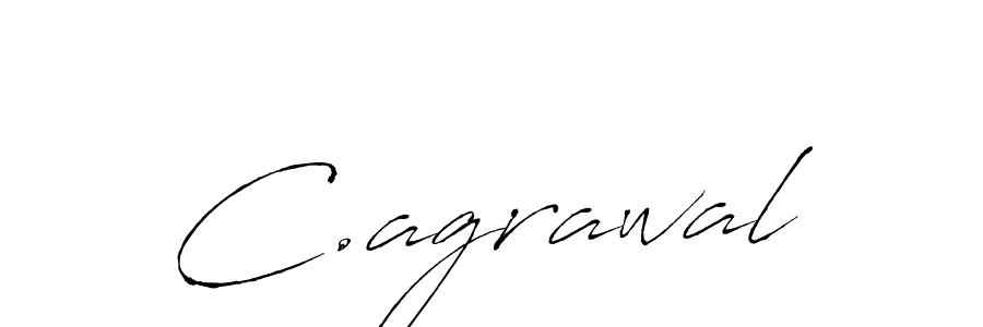 The best way (Antro_Vectra) to make a short signature is to pick only two or three words in your name. The name C.agrawal include a total of six letters. For converting this name. C.agrawal signature style 6 images and pictures png