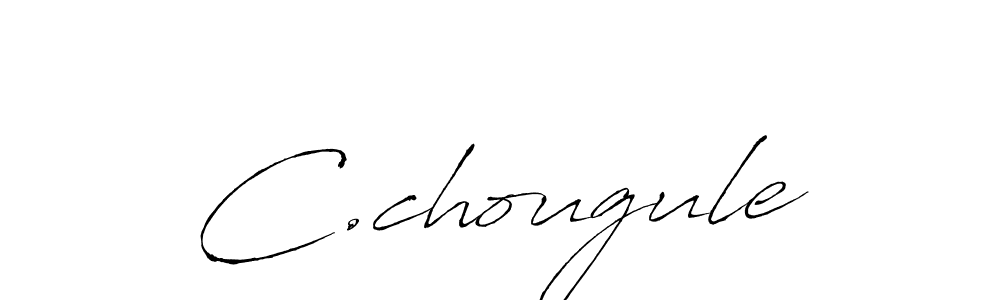 Create a beautiful signature design for name C.chougule. With this signature (Antro_Vectra) fonts, you can make a handwritten signature for free. C.chougule signature style 6 images and pictures png