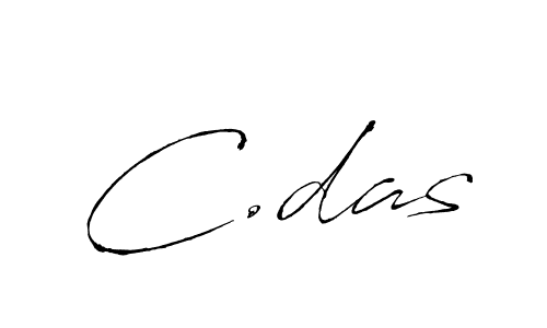 The best way (Antro_Vectra) to make a short signature is to pick only two or three words in your name. The name C.das include a total of six letters. For converting this name. C.das signature style 6 images and pictures png