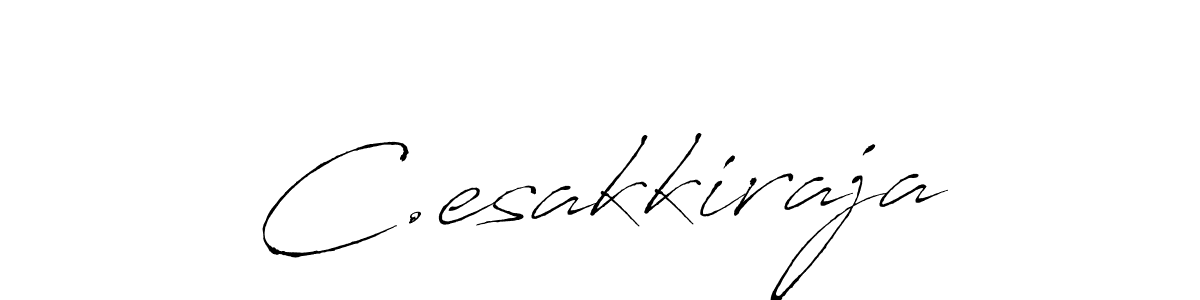 The best way (Antro_Vectra) to make a short signature is to pick only two or three words in your name. The name C.esakkiraja include a total of six letters. For converting this name. C.esakkiraja signature style 6 images and pictures png