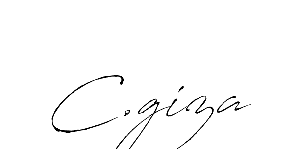 How to make C.giza signature? Antro_Vectra is a professional autograph style. Create handwritten signature for C.giza name. C.giza signature style 6 images and pictures png